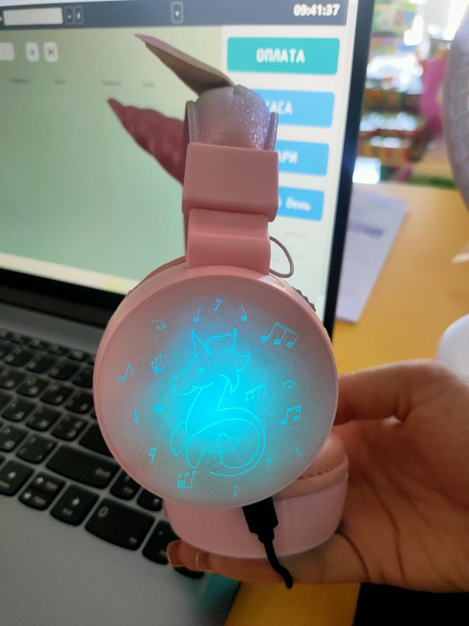 Наушники UNICORN Розовый (2155456209) - фото 4 Наушники UNICORN Розовый (2155456209) - фото 4