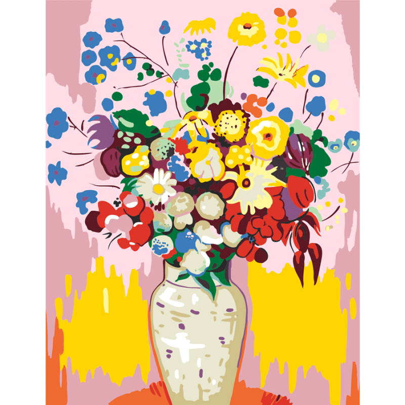 Картина по номерам Rosa Ваза с цветами 35х45 см (Az-201726)