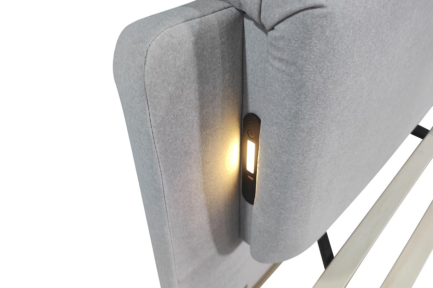 Ліжко Horizon led-light 180х200 см Northern chill cashmere (16123) - фото 2 Ліжко Horizon led-light 180х200 см Northern chill cashmere (16123) - фото 2