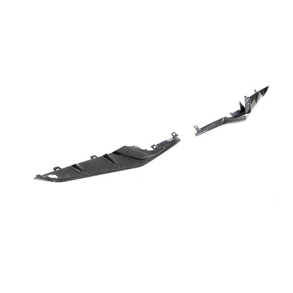 Накладки на передние бампер DDCarbon для Z06 2020-2024 для Chevrolet Corvette C8 2019- гг. карбон (153954)