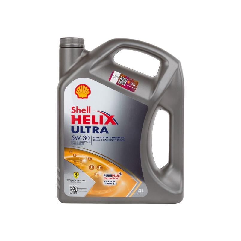 Моторное масло SHELL Helix Ultra 5W-30 4 л - фото 1 Моторное масло SHELL Helix Ultra 5W-30 4 л - фото 1