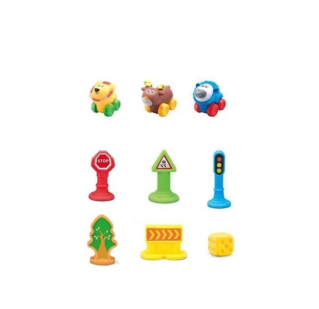 Набор игровой машин Animal World игровой коврик/3 машинки Multicolor (117187)