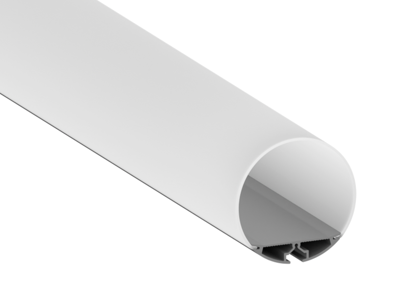 Профиль алюминиевый анодированный LEDUA АЛ-30-1 круглый + рассеиватель для LED ленты подвесной 2 м (6778)