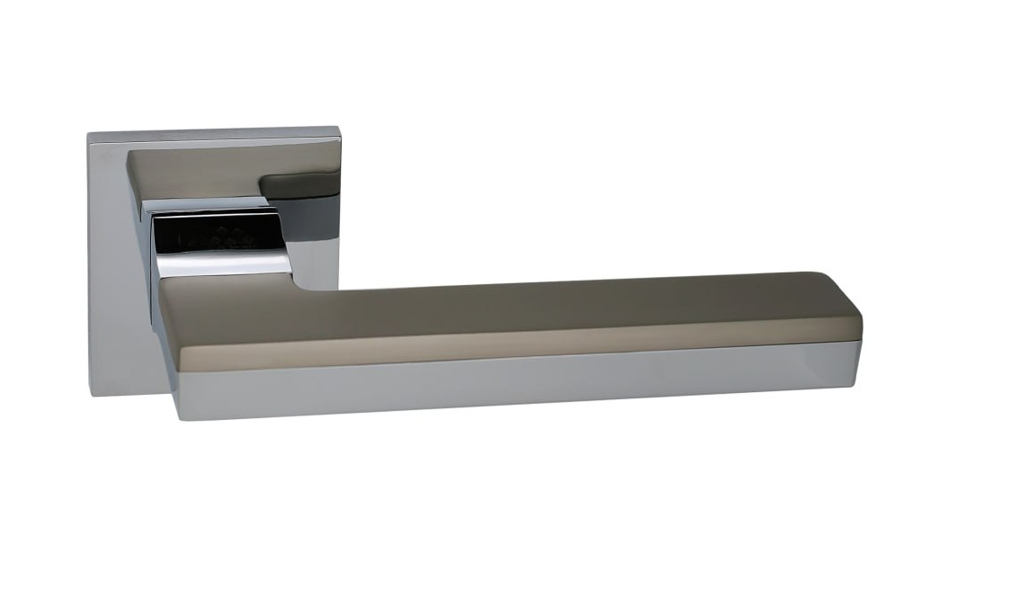 Ручка Genrich R77.722 CP/MSN на квадратній розетці Хром/Нікель матовий (17639867)