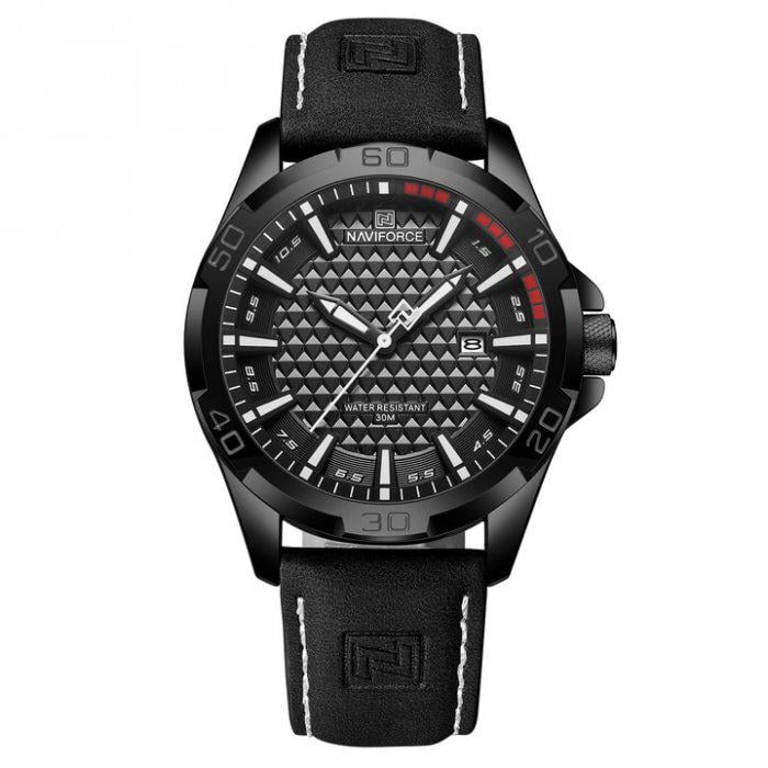 Часы наручные мужские Naviforce Stripe Black (1471)