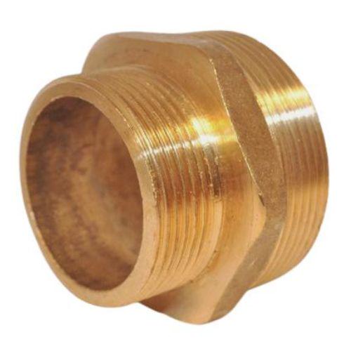Ниппель переходной Lexline К.0520-В 1 1/2″Н х 2″Н усиленный латунь