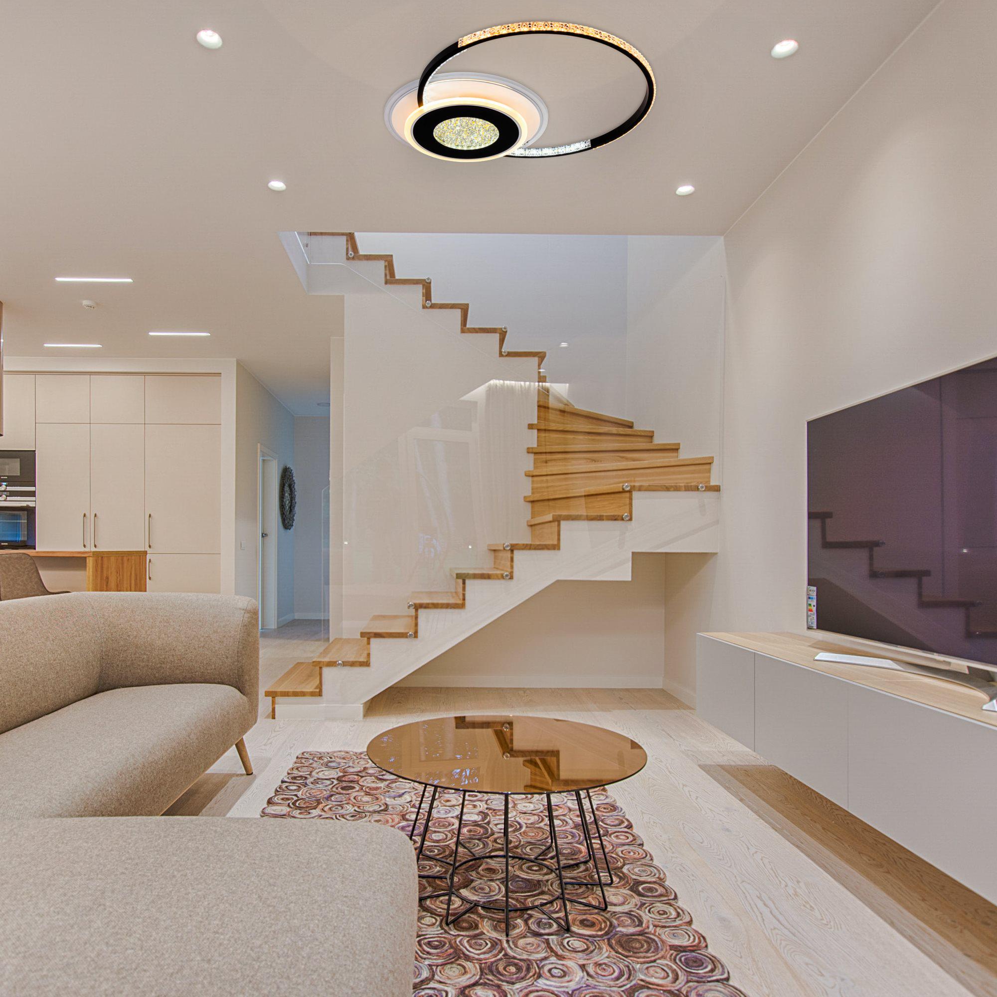 Люстра світлодіодна акрилова Sirius C7067/500 WH+BK RGB 80W/8W - фото 6 Люстра світлодіодна акрилова Sirius C7067/500 WH+BK RGB 80W/8W - фото 6