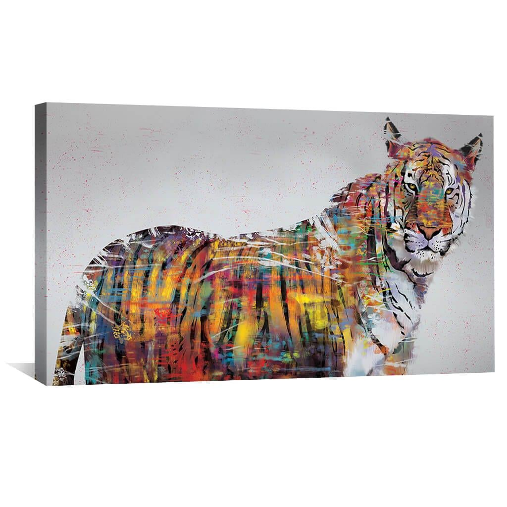 Настенний декор Красочный тигр 50x25 см (Y1-54)