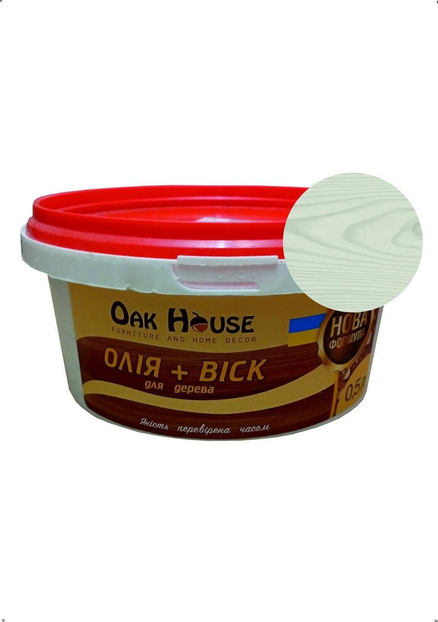Масло-воск Oak house для дерева 500 мл Белый (28716104) - фото 1