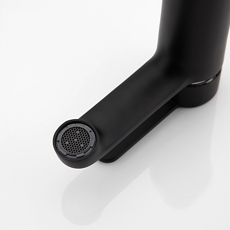 Смеситель для умывальника Frap F1042 Черный/Хром (1033663) - фото 6