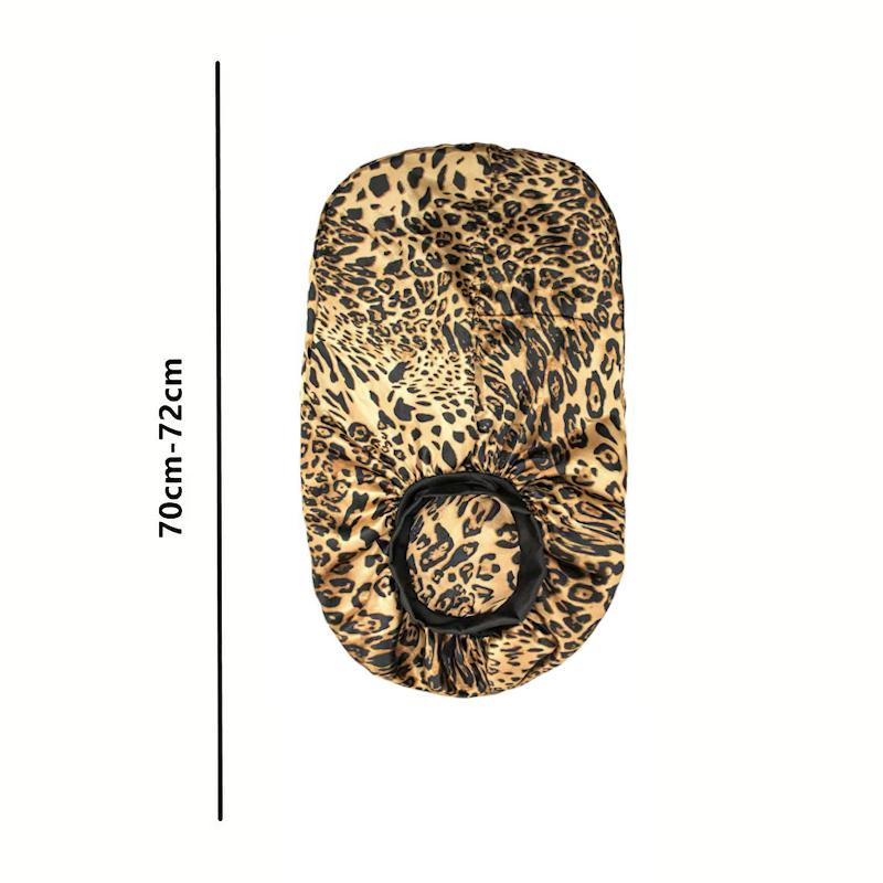 Шапочка для сна длинная на эластичной резинке универсального размера Леопардовый (2536970837) - фото 10