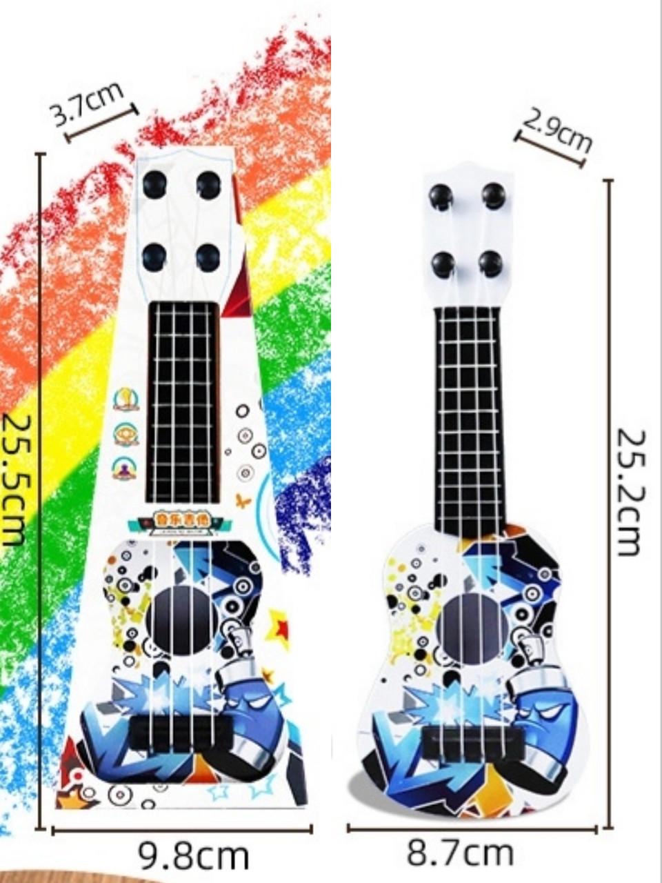 Іграшка маленька дитяча гітара 25 см - фото 5