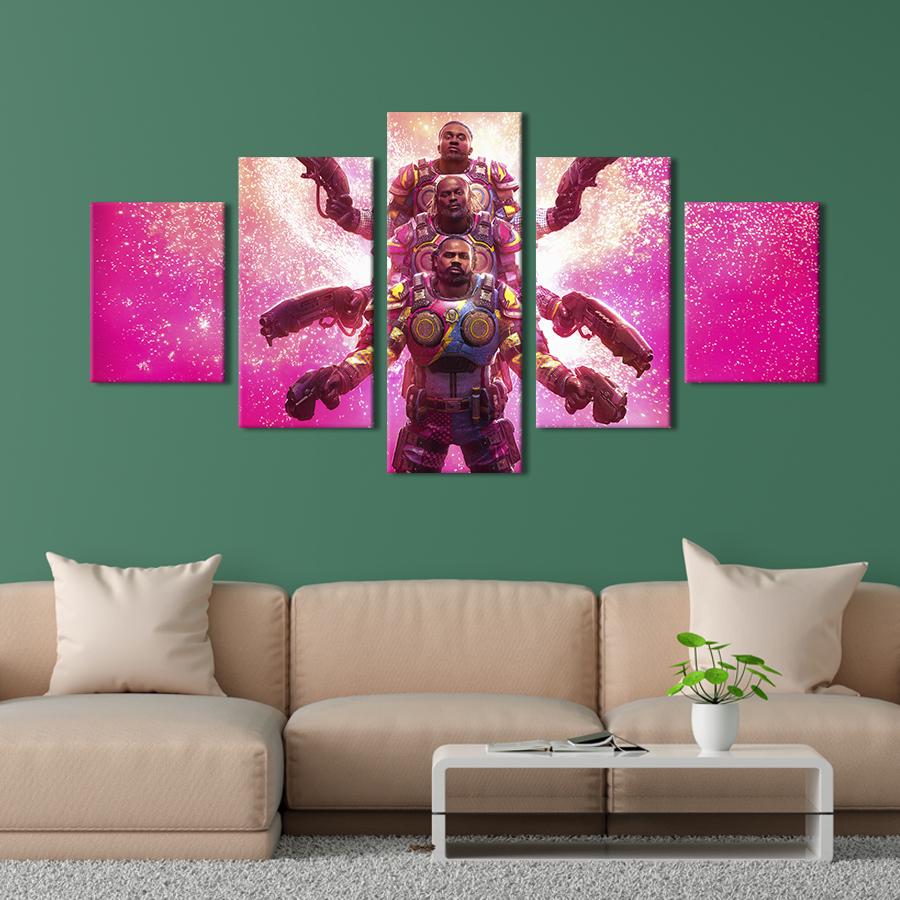 Картина на холсте Смертоносные герои игры Gears 5 - Новый день 162x80 см (1478-52)