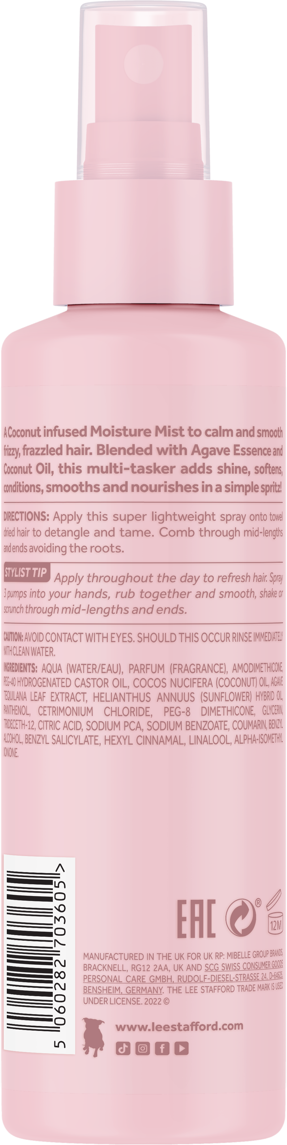 Зволожуючий спрей для волосся Coco Loco Coconut Moisture Mist 150 мл (LS3605) - фото 2 Зволожуючий спрей для волосся Coco Loco Coconut Moisture Mist 150 мл (LS3605) - фото 2