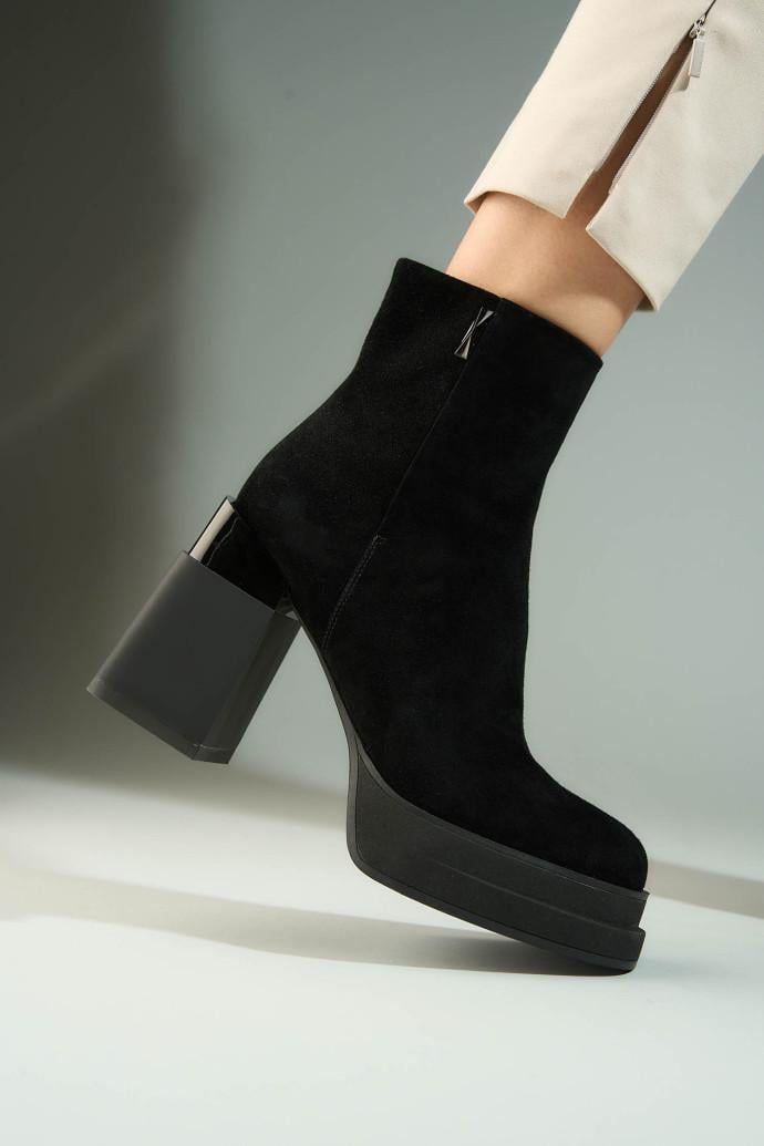 Ботильйони жіночі Fabio Monelli р. 39 Чорний (178107) - фото 3 Ботильйони жіночі Fabio Monelli р. 39 Чорний (178107) - фото 3