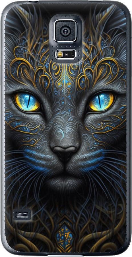 Чехол на Samsung Galaxy S5 Duos SM G900FD Кошка (5548u-62-42517)