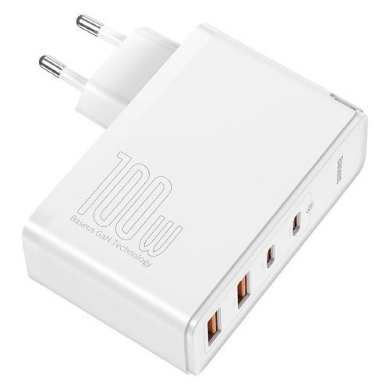 Мережевий зарядний пристрій Baseus GaN2 Pro Quick Charger 100 W Білий (CCGAN2P-L02)