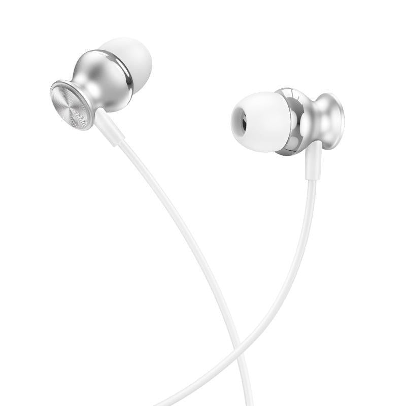 Наушники проводные Hoco Fountain Metal M106 1,2 м AUX 3,5 мм Серебристый (636286) Наушники проводные Hoco Fountain Metal M106 1,2 м AUX 3,5 мм Серебристый (636286)