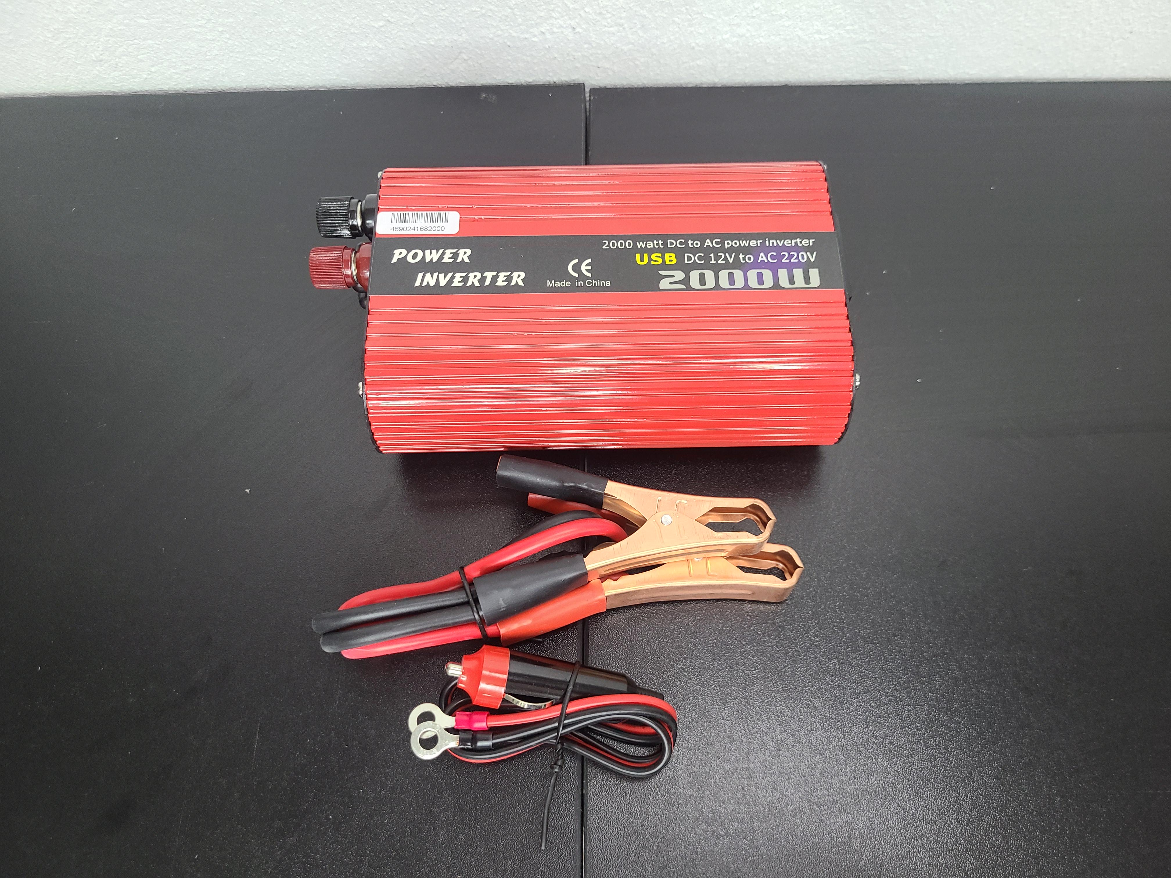 Перетворювач напруги Power inverter 2000W з 12 Вт в 220 Вт з двома USB - фото 2