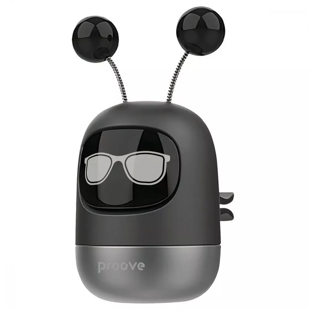 Ароматизатор для авто Proove Emoji Robot ben на дефлектор Чорний (27316858)