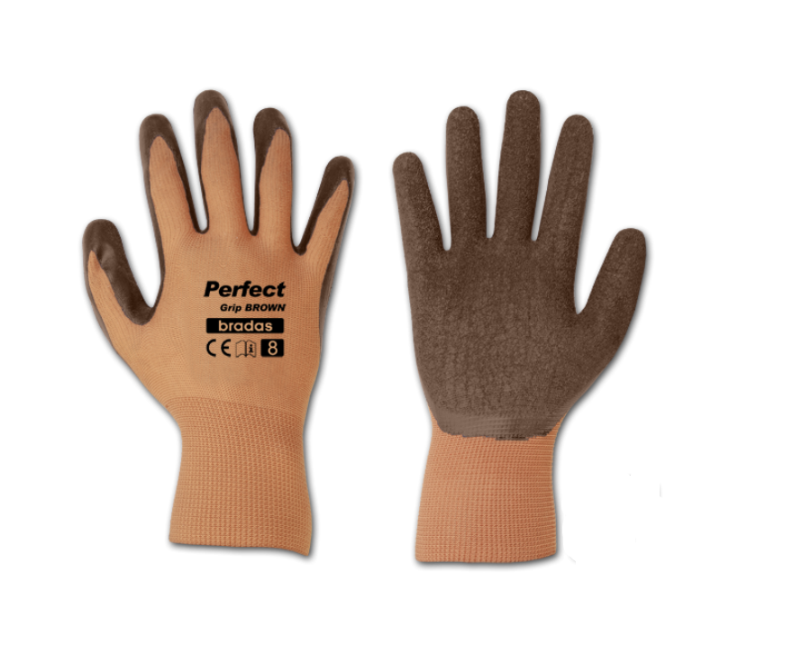 Перчатки защитные Perfect Grip латекс р.10 Brown (RWPGBR10)