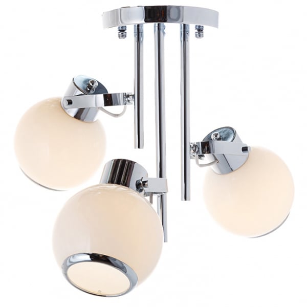 Люстра потолочная Flora на 3 круглых плафона Белый (MT009/3)