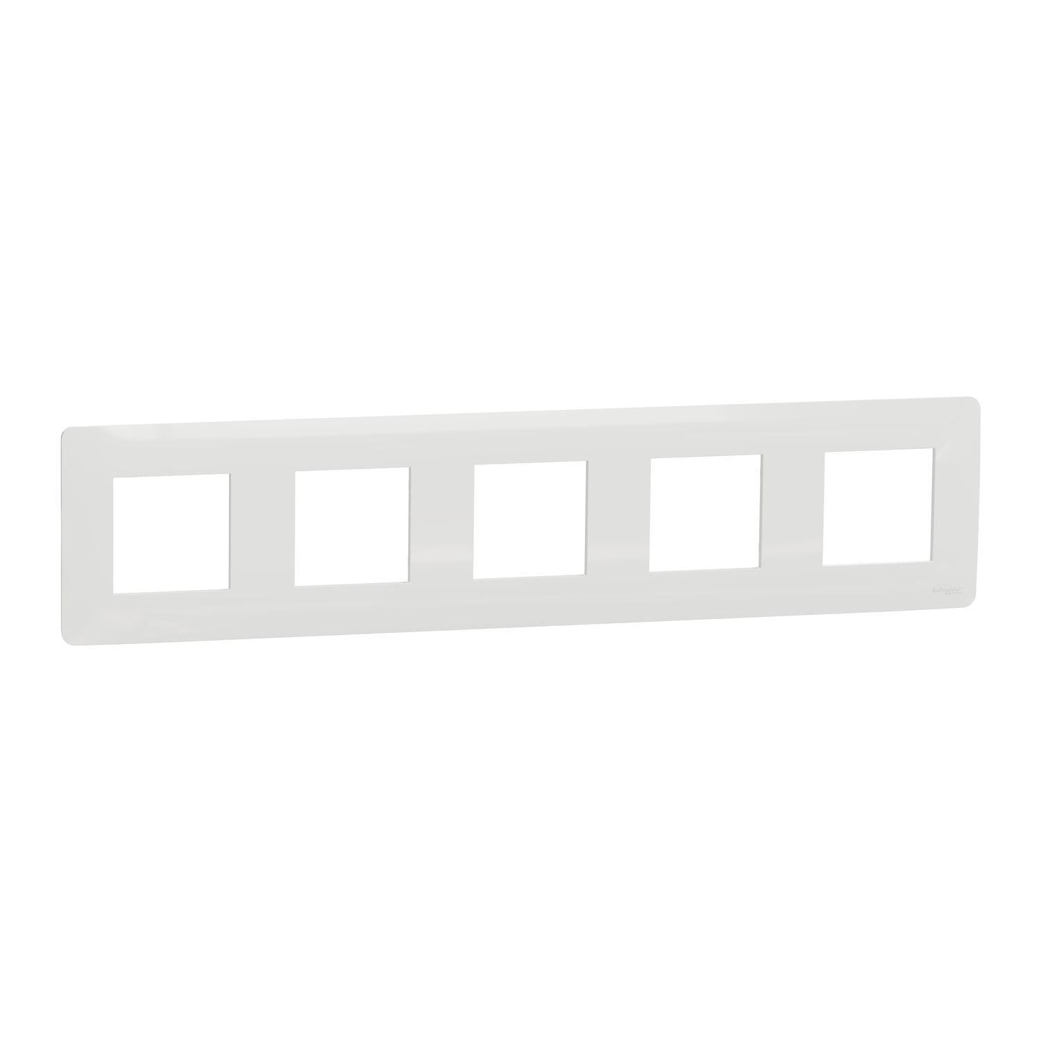 Рамка пятиместная Schneider Electric Unica Studio Белый (NU201018)