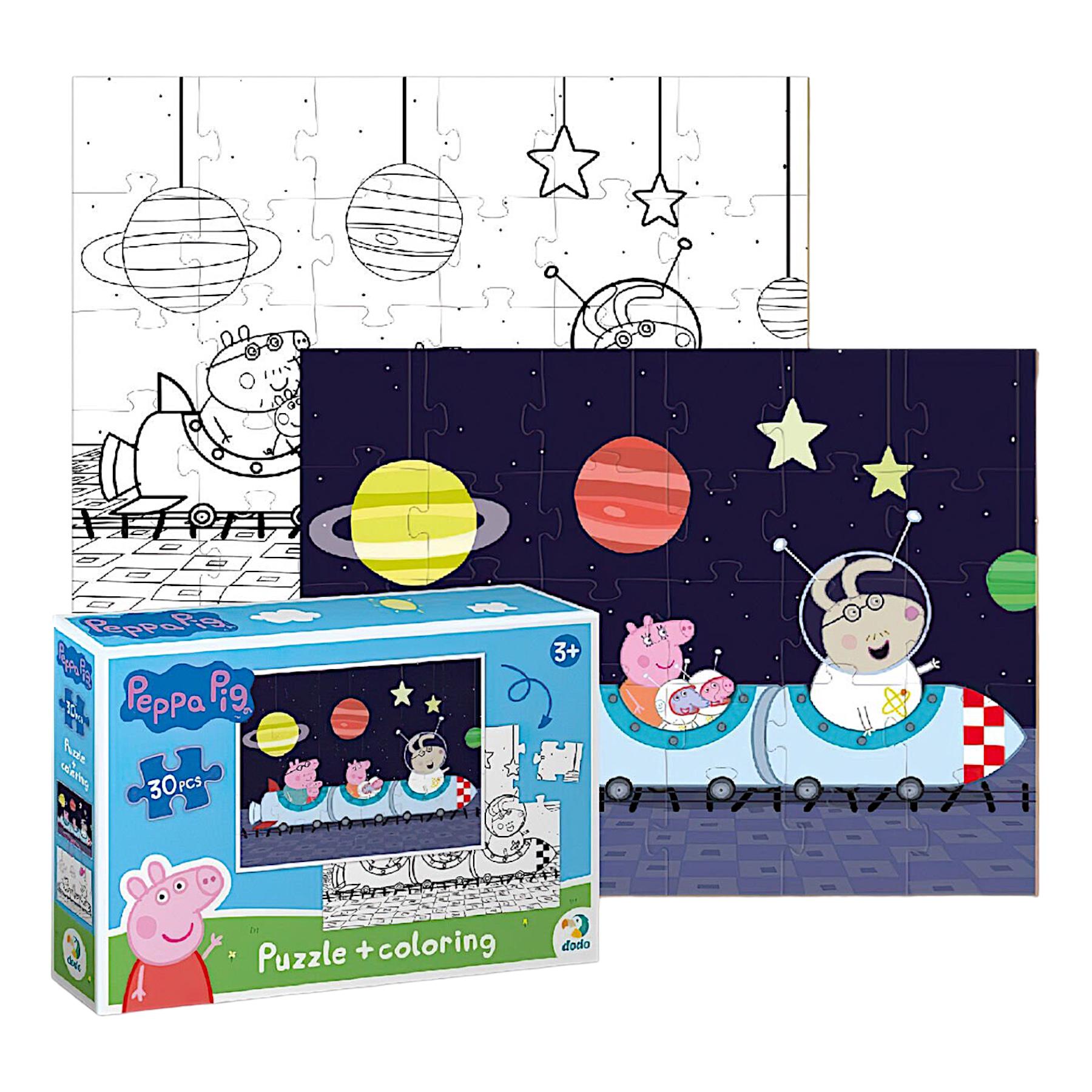 Пазл картонний DoDo 2в1 Pig Peppa 30 елементів у коробці (111805)