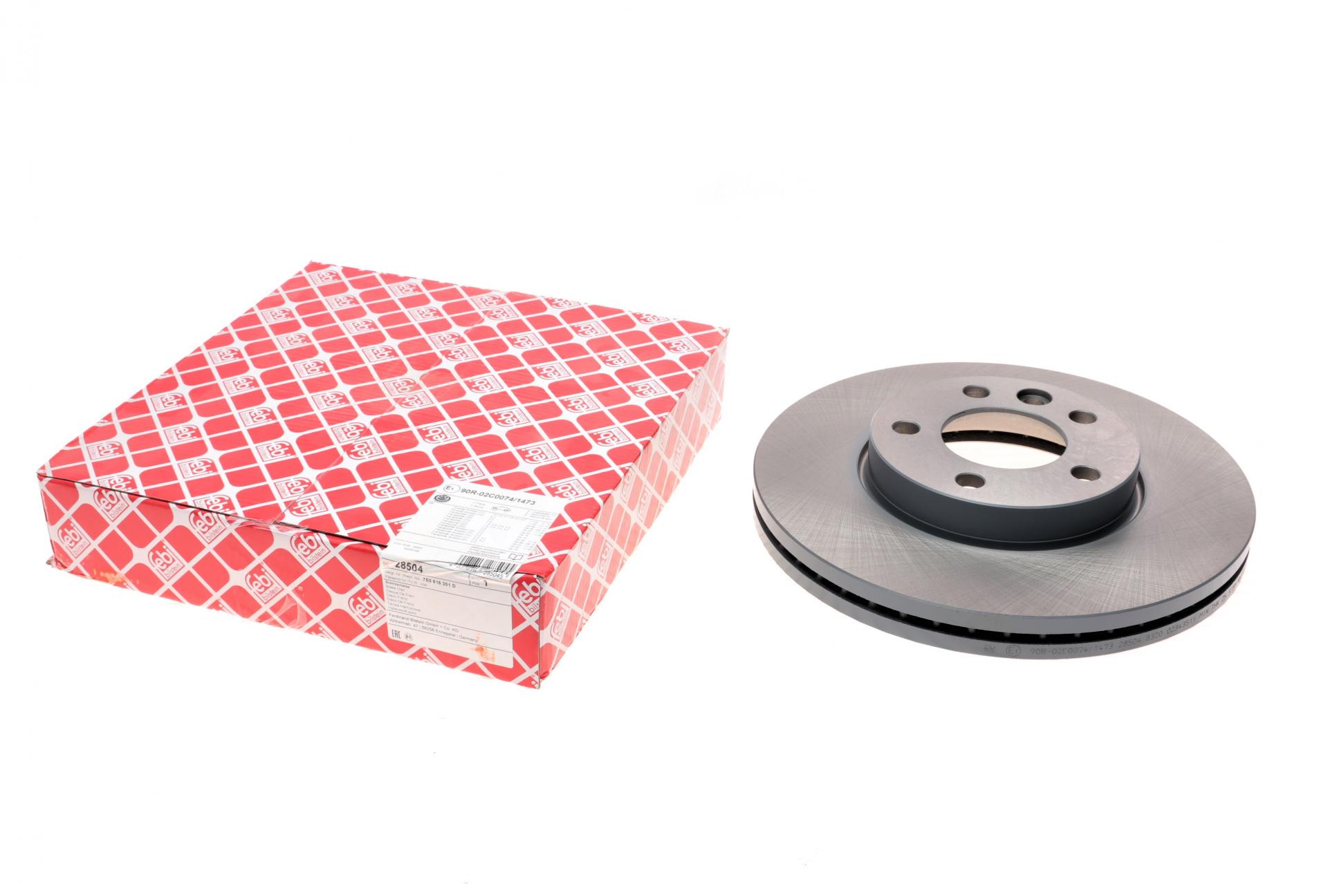 Диск гальмівний передній FEBI BILSTEIN для VW T5 308x29,5 мм (28504)