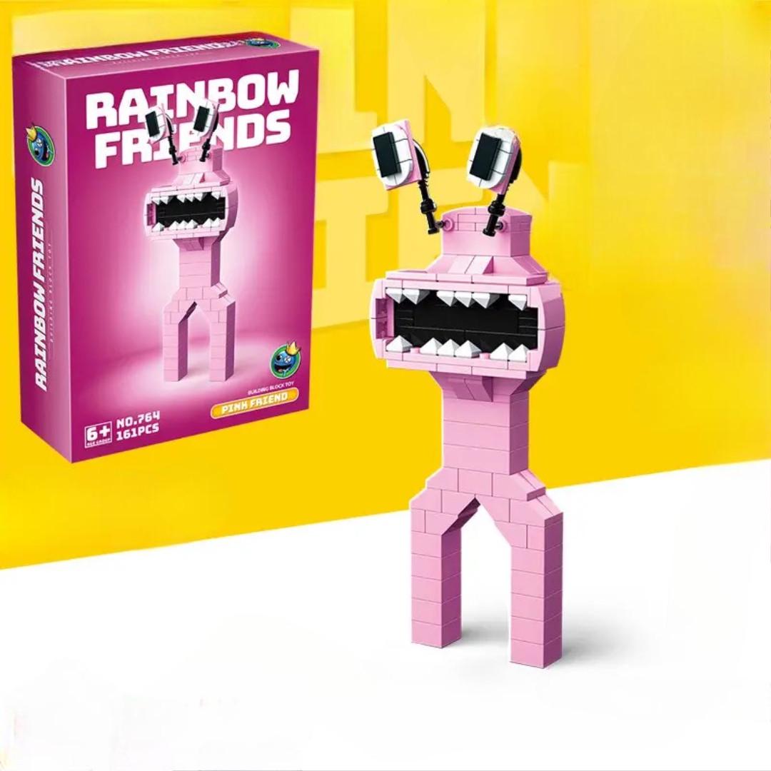 Конструктор детский Радужные Друзья фигурка персонаж Rainbow Friends 161 дет. Розовый (2671701035)