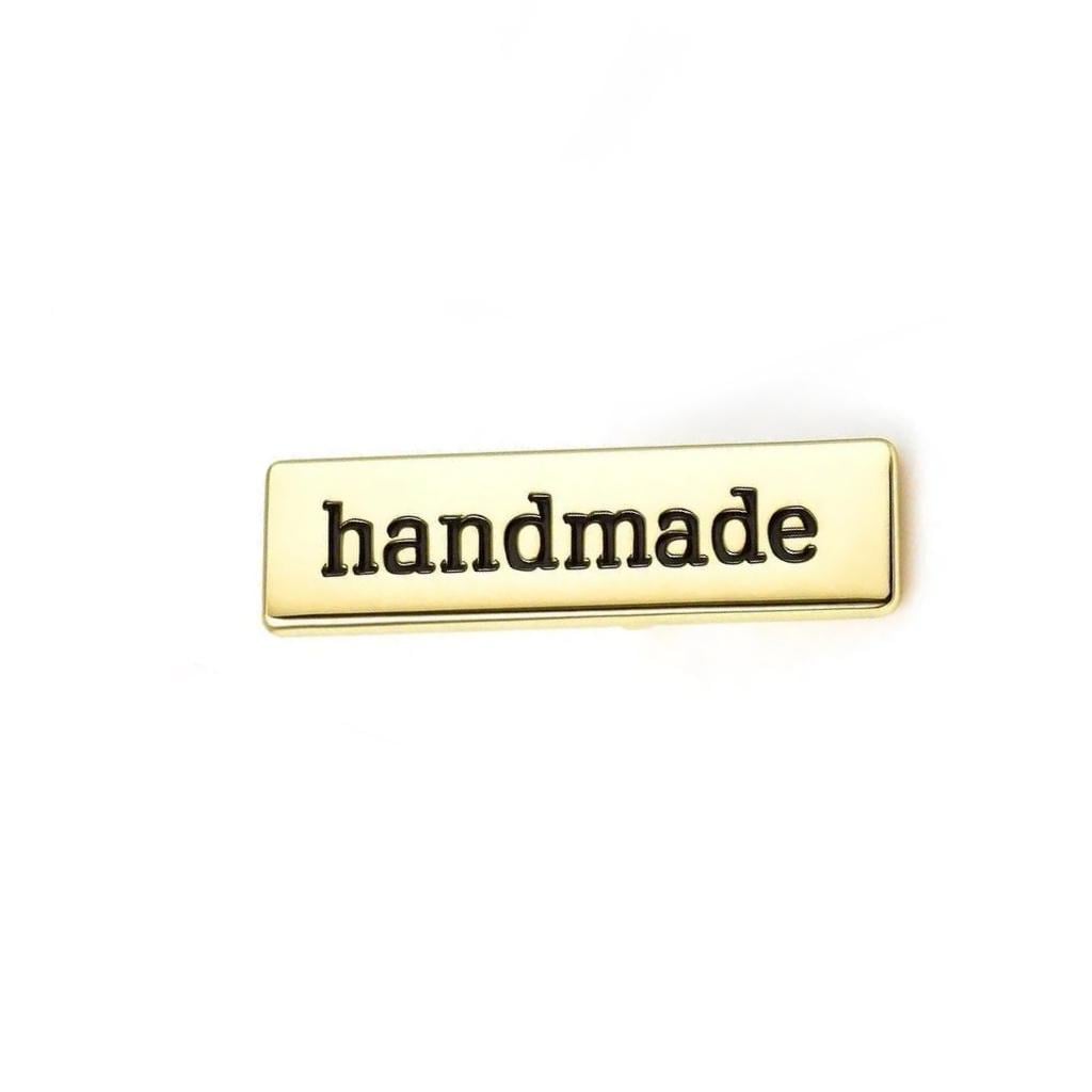 Бирка крафтовая Handmade набор 2 элемента металлическая Золото (2211587532)