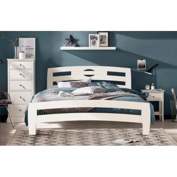 Кровать STEMMA Аспен из дерева сосна 90x200 см Белый