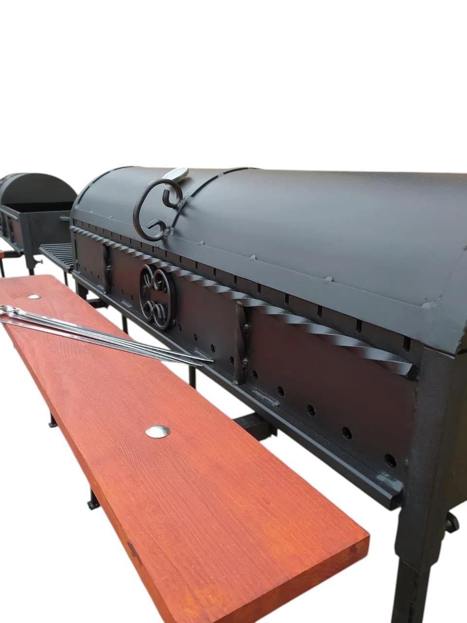 Гриль-мангал на 20 шампурів сталь 4 мм 100 см (1785702653) - фото 2 Гриль-мангал на 20 шампурів сталь 4 мм 100 см (1785702653) - фото 2