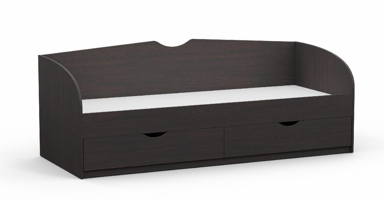 Ліжко односпальне Kontinent L-6 із шухлядами 80х200 см Венге Магія (86201773) - фото 1 Ліжко односпальне Kontinent L-6 із шухлядами 80х200 см Венге Магія (86201773) - фото 1