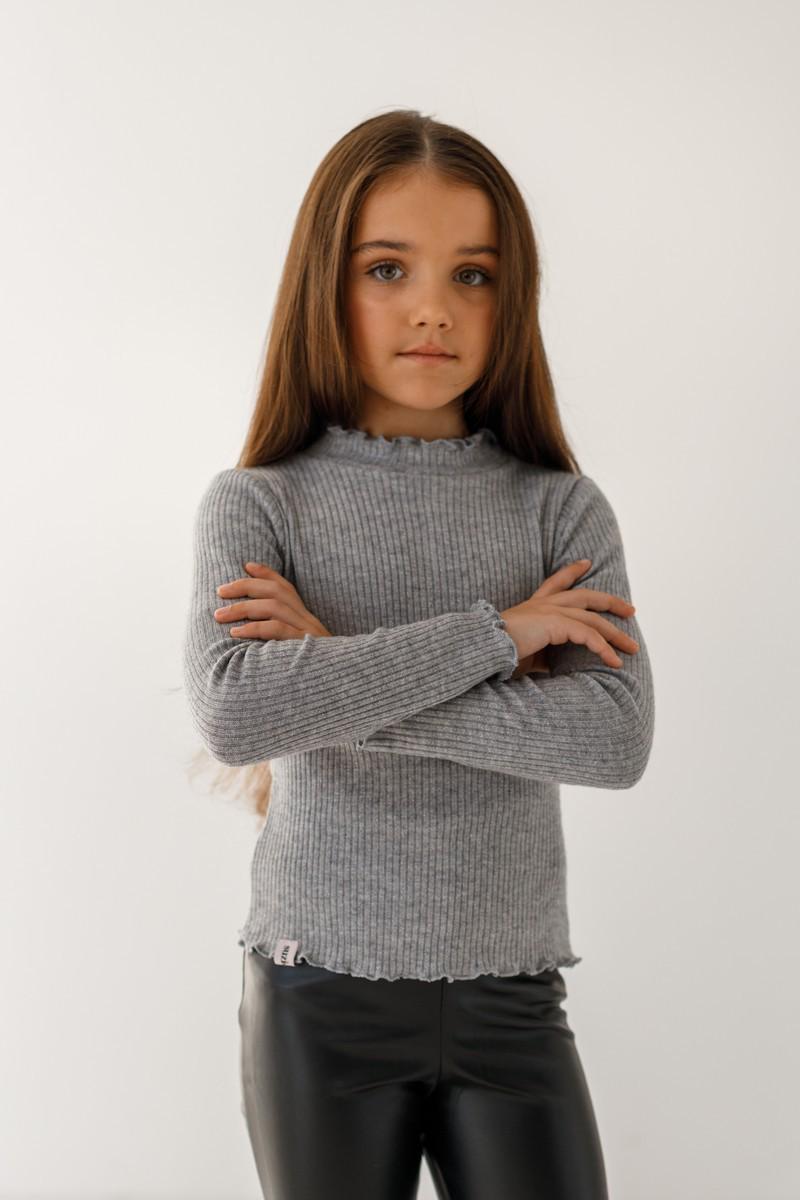 Гольф в рубчик Suzie КФ-15103 158 см Серый