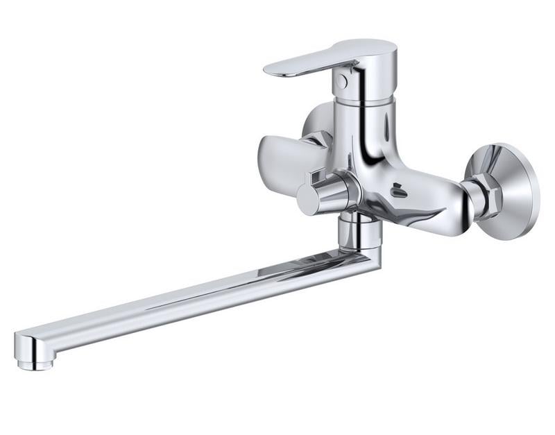 Смеситель для ванны Zegor Professional Vigra-07 Premium Pro Lux однорычажный длинный поворотный гусак катридж Sedal Spain Хром