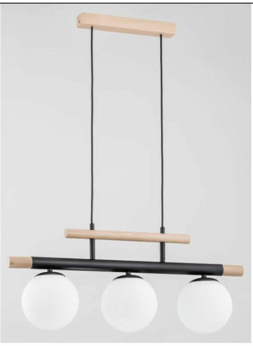 Люстра Sirius 9718-3 BK/Wood (46346)