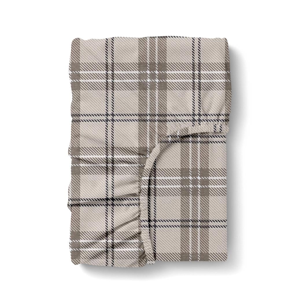 Простынь на резинке Cosas SAND TARTAN фланель 200х200х30 см (4822052500057)