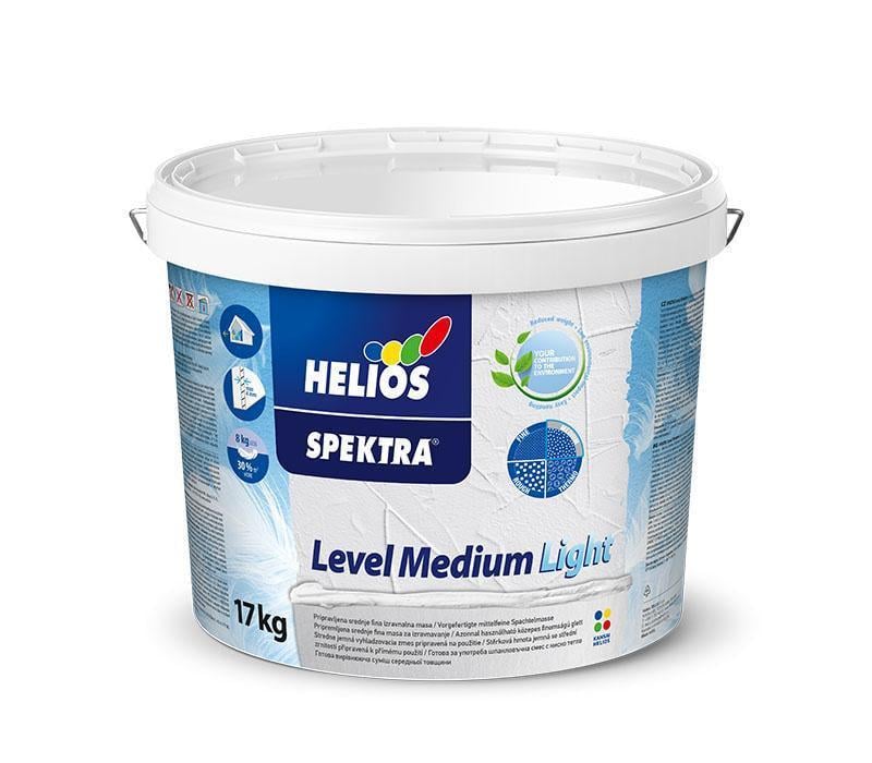Шпаклевка Helios Spektra LEVEL Medium Light 17 кг