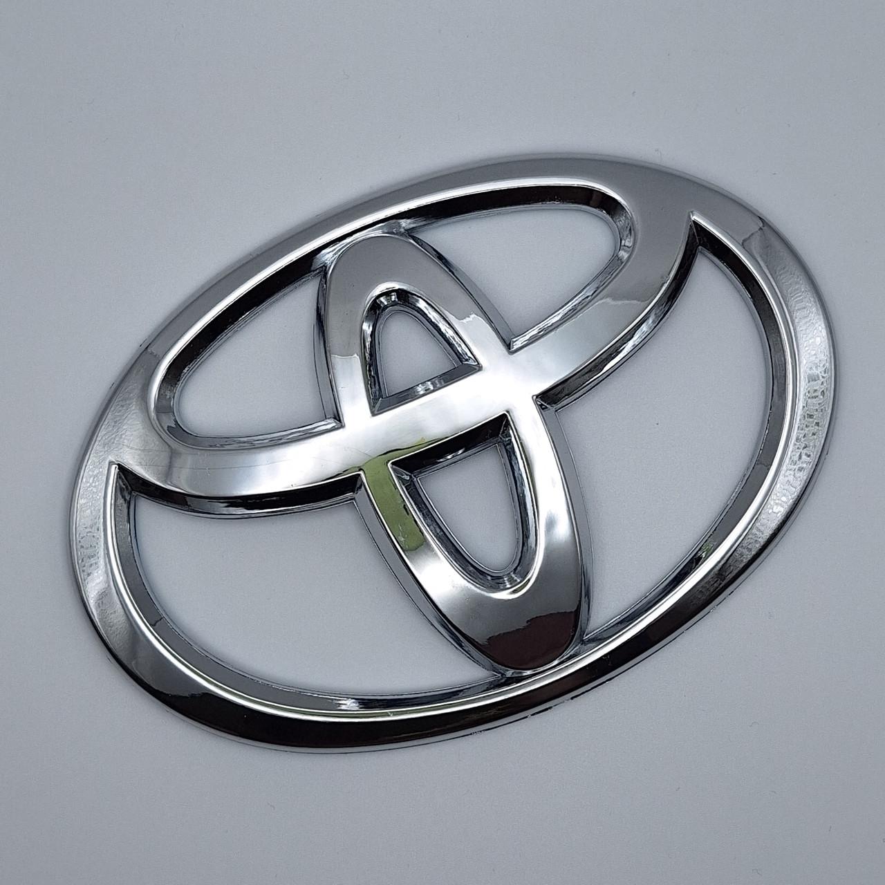 Эмблема Toyota 150х100 мм Хром (1947783691)