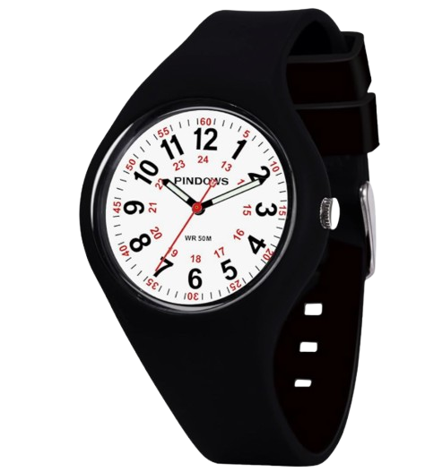Часы женские PINDOWS Quartz Analog силиконовый ремешок/светящийся циферблат/водонепроницаемые (3033845376)