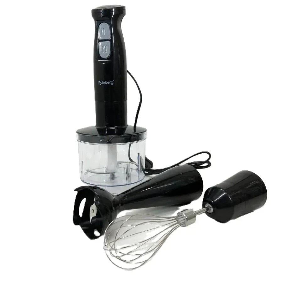 Блендер занурювальний Rainberg RB-2243 3в1 з міксером 500 Вт Чорний (186) - фото 2 Блендер занурювальний Rainberg RB-2243 3в1 з міксером 500 Вт Чорний (186) - фото 2