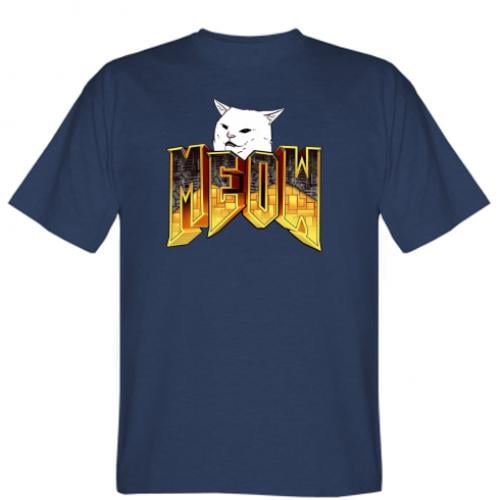 Футболка мужская Doom Meow Cat XL Темно-синий (5036446-8-112864-XL) - фото 1