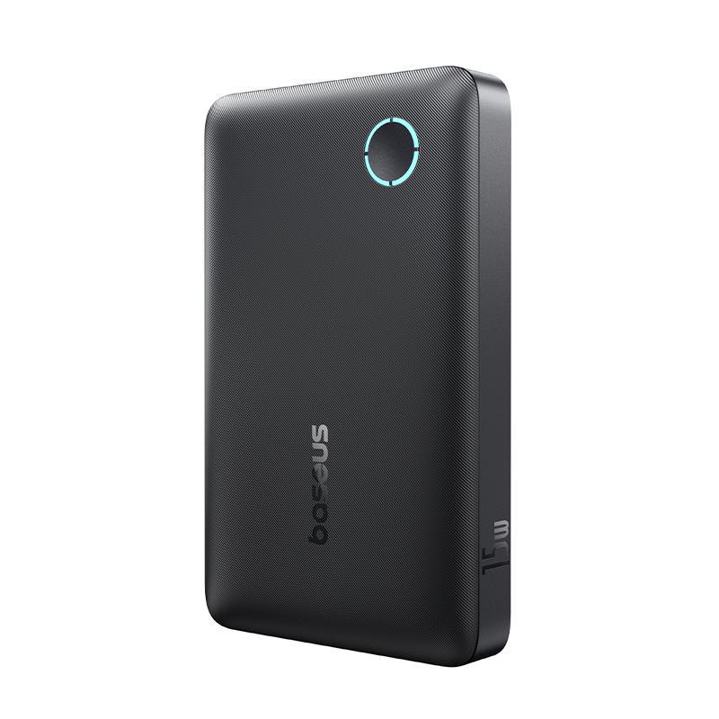 Акумулятор зовнішній Baseus EnerFill FP11 Power Bank 10000mAh 15W Cosmic Black Includes Simple Type-C to Type-C Cable 20V/3A 30cm Black (34645663)