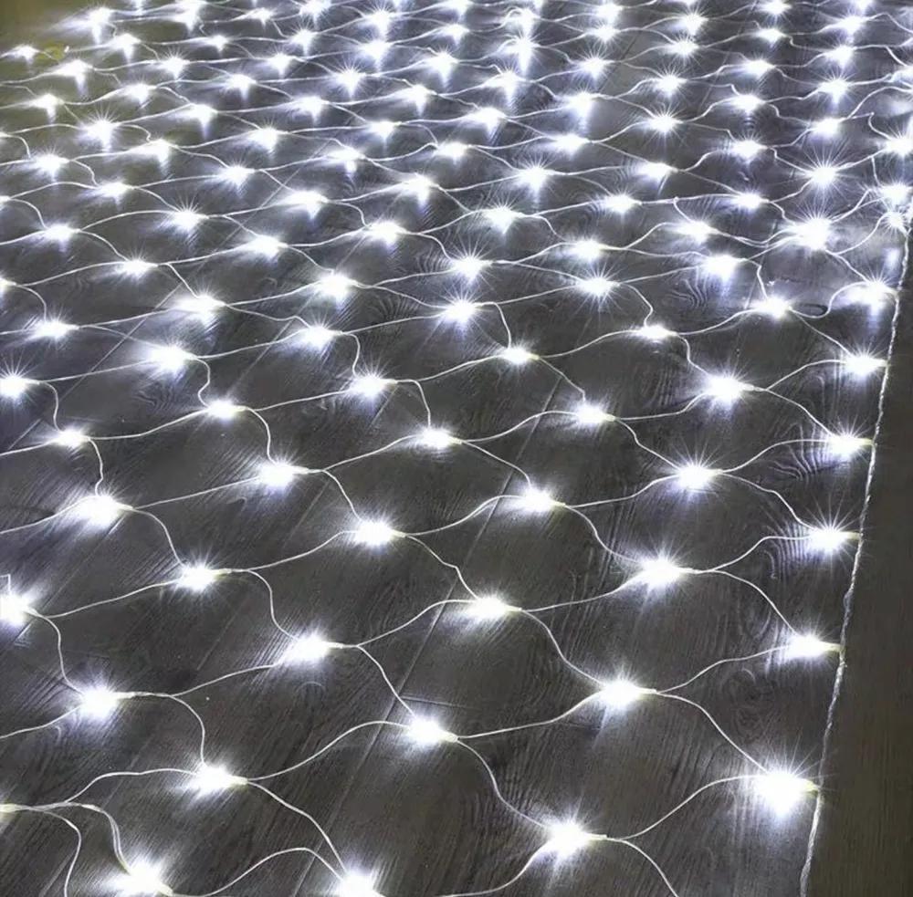 Гирлянда штора сетка 120 LED 220В 1,5х1,5 м Холодный белый (3009) - фото 4 Гирлянда штора сетка 120 LED 220В 1,5х1,5 м Холодный белый (3009) - фото 4