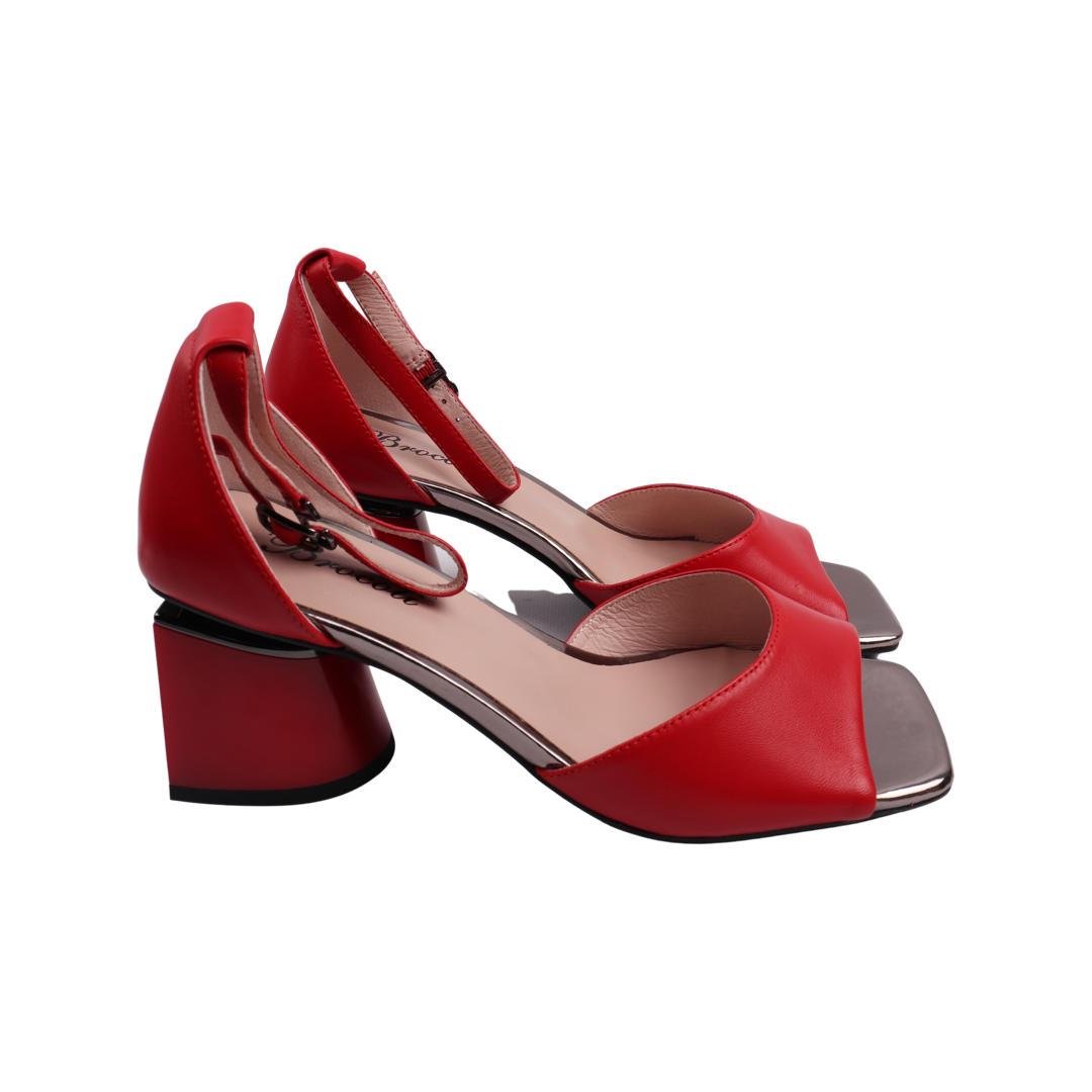 Босоножки женские Brocoly из кожи р. 37 Красный (408-22LB)