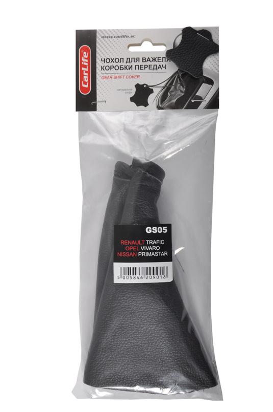 Чехол на рычаг КПП Renault Trafic Black (25505)
