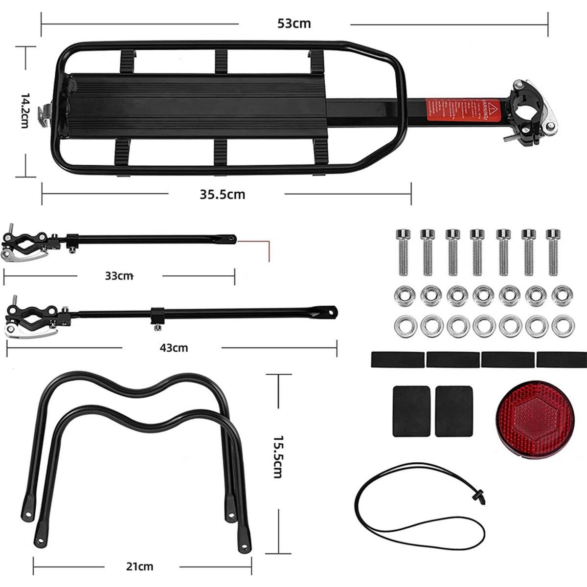Багажник на велосипед Rockbros HJ1009 Чорний (RB-HJ1009-4023) - фото 6 Багажник на велосипед Rockbros HJ1009 Чорний (RB-HJ1009-4023) - фото 6