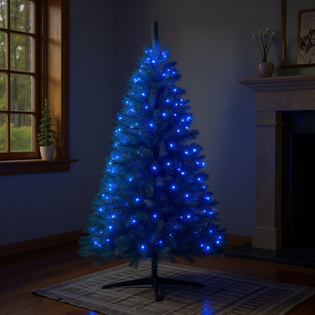 Сетевая гирлянда-нить комнатная роса хвойная лапа 50 м 1500 LED светодиодов Белый/Синий (D1500L50MWBL) - фото 4 Сетевая гирлянда-нить комнатная роса хвойная лапа 50 м 1500 LED светодиодов Белый/Синий (D1500L50MWBL) - фото 4