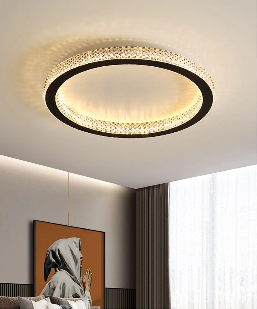 ᐉ Стельовий світильник Crystal Tiara LED 50W Чорний/Білий (SDLC